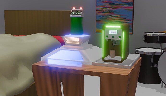 Futuristic Alarm CLock-my first  MONTHLY CONTEST