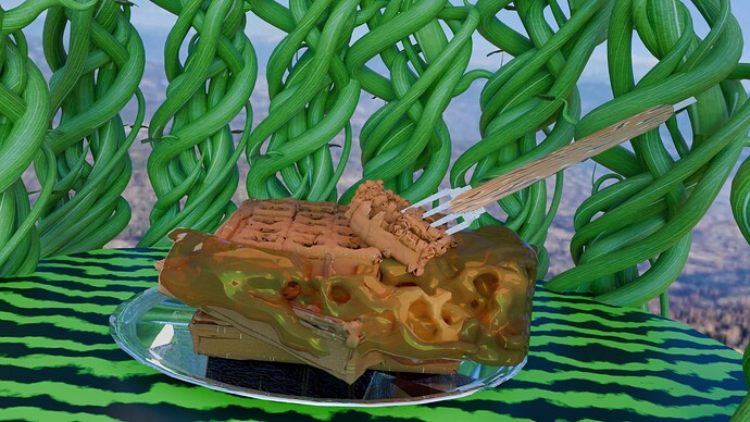 A Giant's Breakfast on Mountain Top