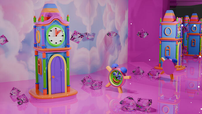 Cheery Little Clock Tower